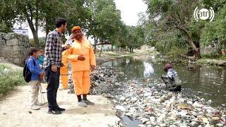 Cleaning of Kabul river by municipality in Gozargah / پاک کاری دریای کابل در ساحه گذرگاه