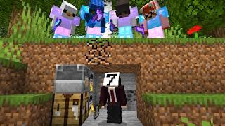 Minecraft Speedrunner VS 4 Hunters