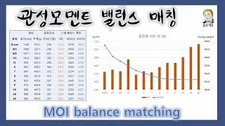 [ENG]관성모멘트 밸런스 매칭 #골프 #골프덕후 #MOI #관성모멘트 #밸런스 #매칭