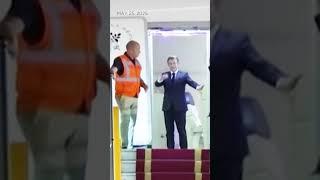 France's Macron dismisses video showing wife shoving him in the face