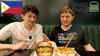 Americans Try Shake Shack in the Philippines! | How Does it Compare to the USA?