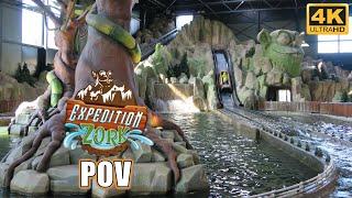 Expedition Zork POV (4K 60FPS), Toverland Mack Log Flume | Non-Copyright