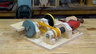 Build Your OWN POWER TOOL with This Drill Powered Disc Sander!