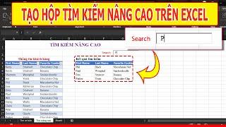 TẠO HỘP TÌM KIẾM NÂNG CAO TRÊN EXCEL-SEARCH BOX EXCEL