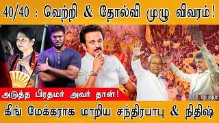 40/40 : வெற்றி முழு விவரம் | DMK | Annamalai | Stalin | Rahul | Election Results | Modi |  Trending