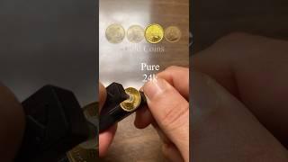 24k Gold vs 22k Gold Coins - Ping Test