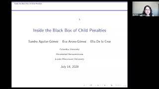 2020, Gender in the Economy, Sandra Aguilar, "Inside the Black Box of Child Penalties"