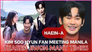 Kim Soohyun teases Kim Jiwon at Eyes On You fan meeting Manila