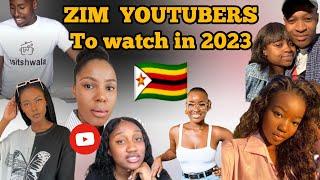 Zim YouTubers you must watch in 2023 (consistent,quality and authentic content creators)