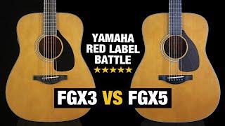 Yamaha FGX3 vs FGX5 - Red Label Comparison!