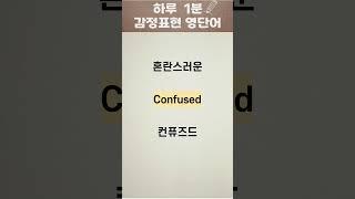 영어기초회화 단어 [감정표현 3편]ㅣ하루 1분ㅣ발음,예문 포함ㅣ반복연습ㅣ함께해요!