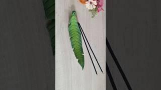 mango leaf insence stick holder from wall putty