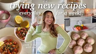 TRYING NEW RECIPES EVERY DAY FOR A WEEK!  cooking, baking, matcha, etc! ‍