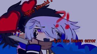 Notice me senpai(errorink) yendere error AU