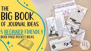 The BIG BOOK of Junk Journal Ideas | Book Page Pockets 5 Ways Today