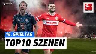 Bayer-Blitzstart und Elfer-Kontroverse | Die Top 10 Szenen des 16. Spieltags