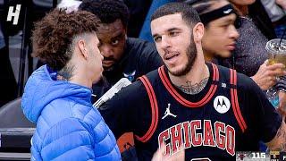 LaMelo Ball & Lonzo Ball Share a Moment after the Game