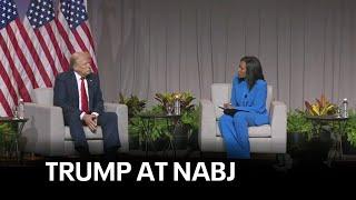 FULL VIDEO: Trump answers questions at Black journalists' convention NABJ in Chicago | KTVU