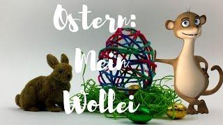 Ostereier aus Wolle basteln mit Hallo Bloggi Kinderblog