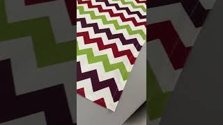 Zeren Home Yeşil Bordo Renk Zigzag Desenli Dertsiz Runner