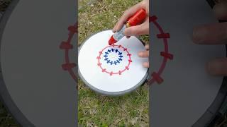 Sensational artwork and spin art by Artist @LimbaTrip #spinart #potterywheel #circleart #artwork
