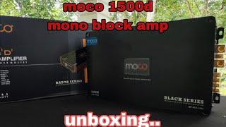 moco 1500d class d mono block amplifier Unboxing