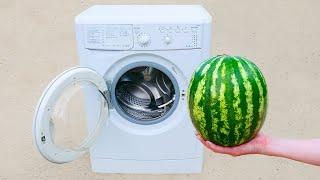 Experiment: Watermelon vs Washing machine !