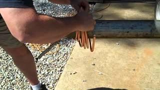 Prepper Tip- Bending copper tubing with ICE!