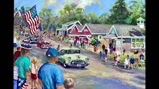 My Paintings of Live Events- Baseball, Parades, Fireworks, Golf, Sailing!