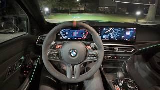 2024 BMW M3 CS - POV First Impressions (Night Drive)