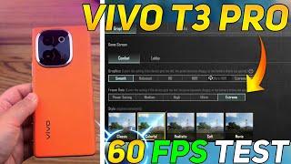 VIVO T3 PRO BGMI TEST | VIVO T3 PRO PUBG TEST | SD 7 GEN 3 PROCESSOR 