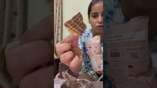 Let’s try waffle chips  waffle mill #waffle #chips #icecream #minivlog #review #shortvideo #yt