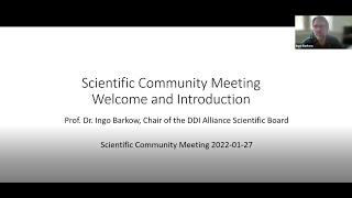 DDI Alliance Scientific Community Meeting (January 27, 2022)