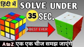 How to solve a Rubik's cube(in hindi) solve your first 3*3 Rubik's cube