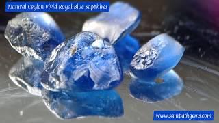 Natural Ceylon Vivid Royal Blue Sapphire