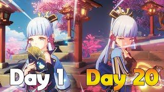 I ONLY built Kamisato Ayaka for 20 DAYS (Genshin Impact)