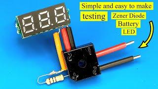 This tool you will need for testing, zener diode, led light ,voltage regulator