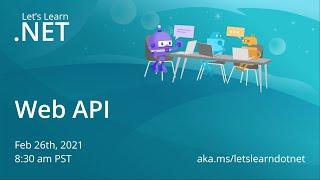 Let's Learn .NET - Web API