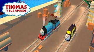 El tren Tomas y sus amigos en español. Tomas y sus amigos en las carrreras de la isla de Sodor.