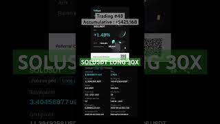 Trading #48 SOLUSDT LONG Margin 30x 2 April 2025 ​⁠@Bitget #solana #usdt #tradingfuture #crypto