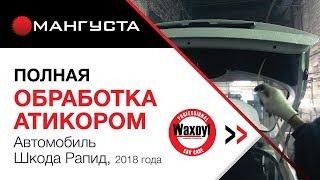 #антикорспб Обработка антикором Waxoyl, автомобиль Шкода Рапид 2018