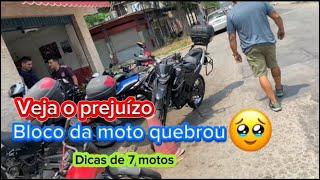 Moto não passa marcha, quebrou o bloco do motor, como resolver?