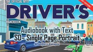 Ontario Driver’s Handbook (MTO) 2024 v0 Audio Video Book: Bookmarked Sections 720 p