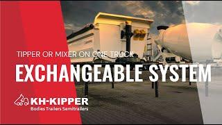 Revolution in Transport and Construction: Fantastic Exchangeable System - Tipper and Concrete Mixer