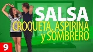 2 PASOS y 1 FIGURA de SALSA para Principiantes: Croqueta, Aspirina y Sombrero | Cómo Bailar Salsa