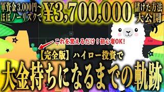 【完全ノーカット】3000円が370万円に！あなたがハイロー投資で大金持ちになるまでの軌跡を大公開