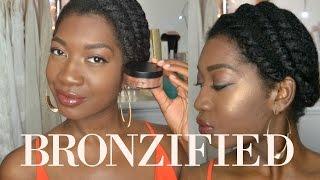 Makeup Addiction Bronzified Swatch & Review. The BEST highlighter for dark skin #highlightonfleek