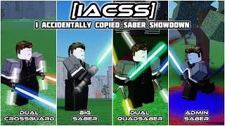 CRAZY Sabers that YOU can use in IACSS! [I Accidentally Copied Saber Showdown] - Roblox