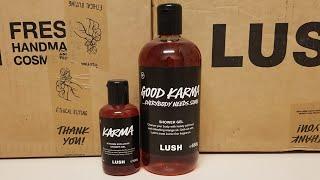 "Karma" and "Good Karma" Shower Gel Review and Comparison: LUSH Reviews #540 and #541