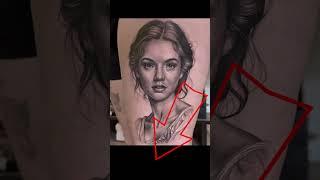 How to tattoo a realistic portrait #howtotattoo #portrait #shorts